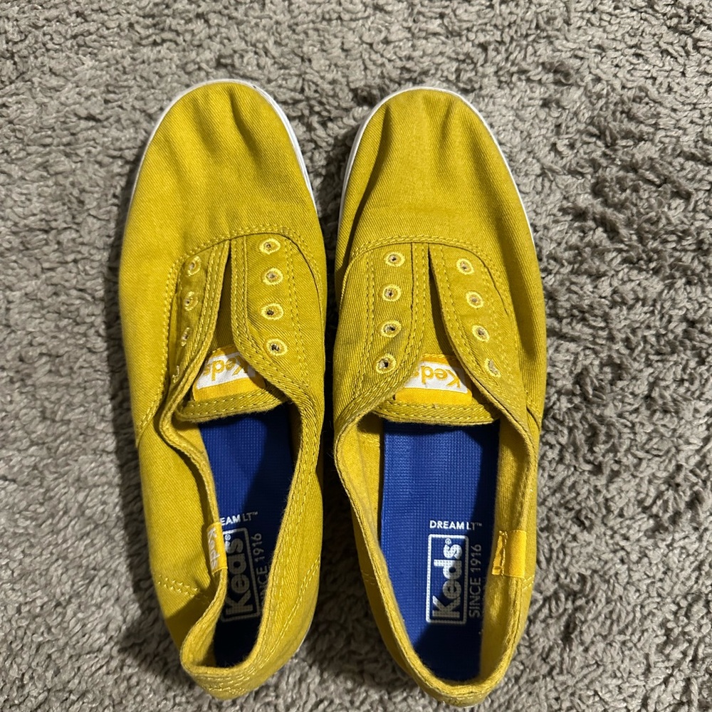 Keds Mustard Canvas Sneakers